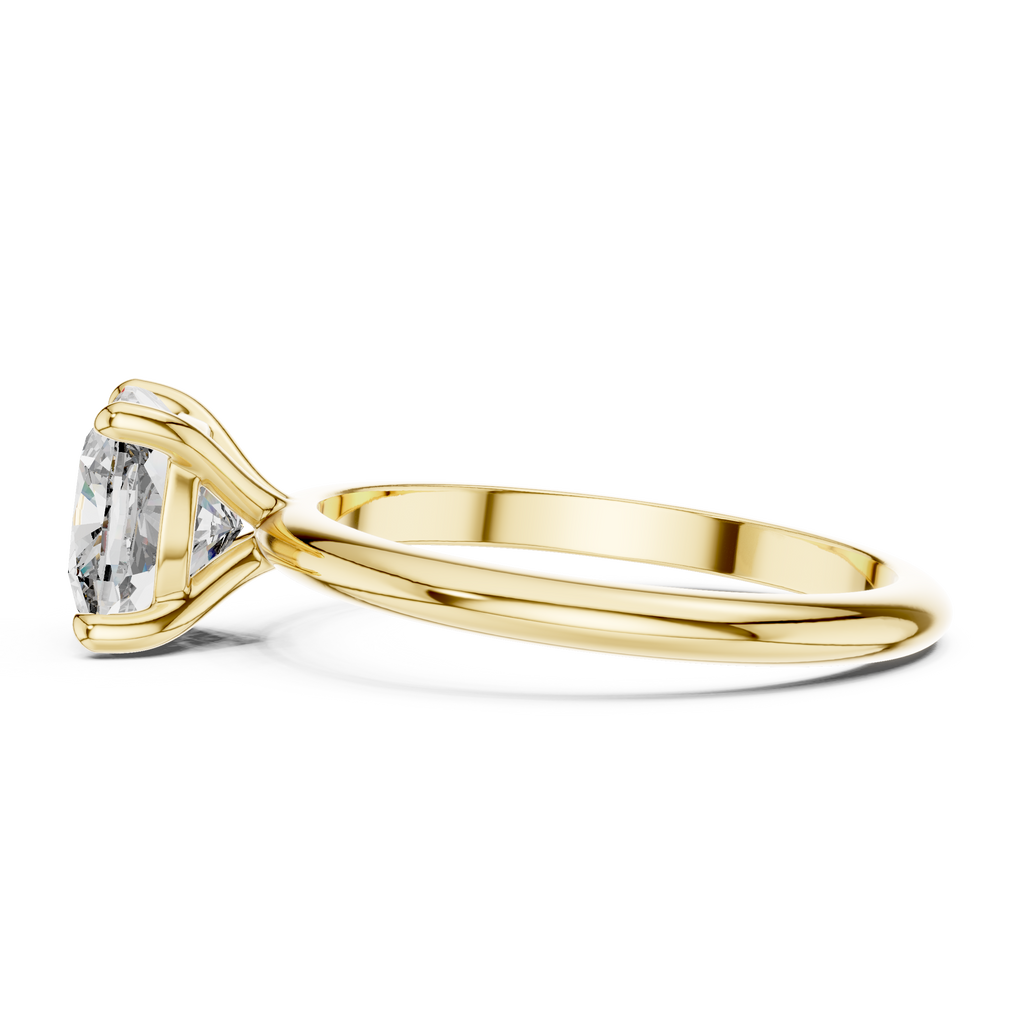 Cushion cut Lab Grown Diamond Solitaire Ring