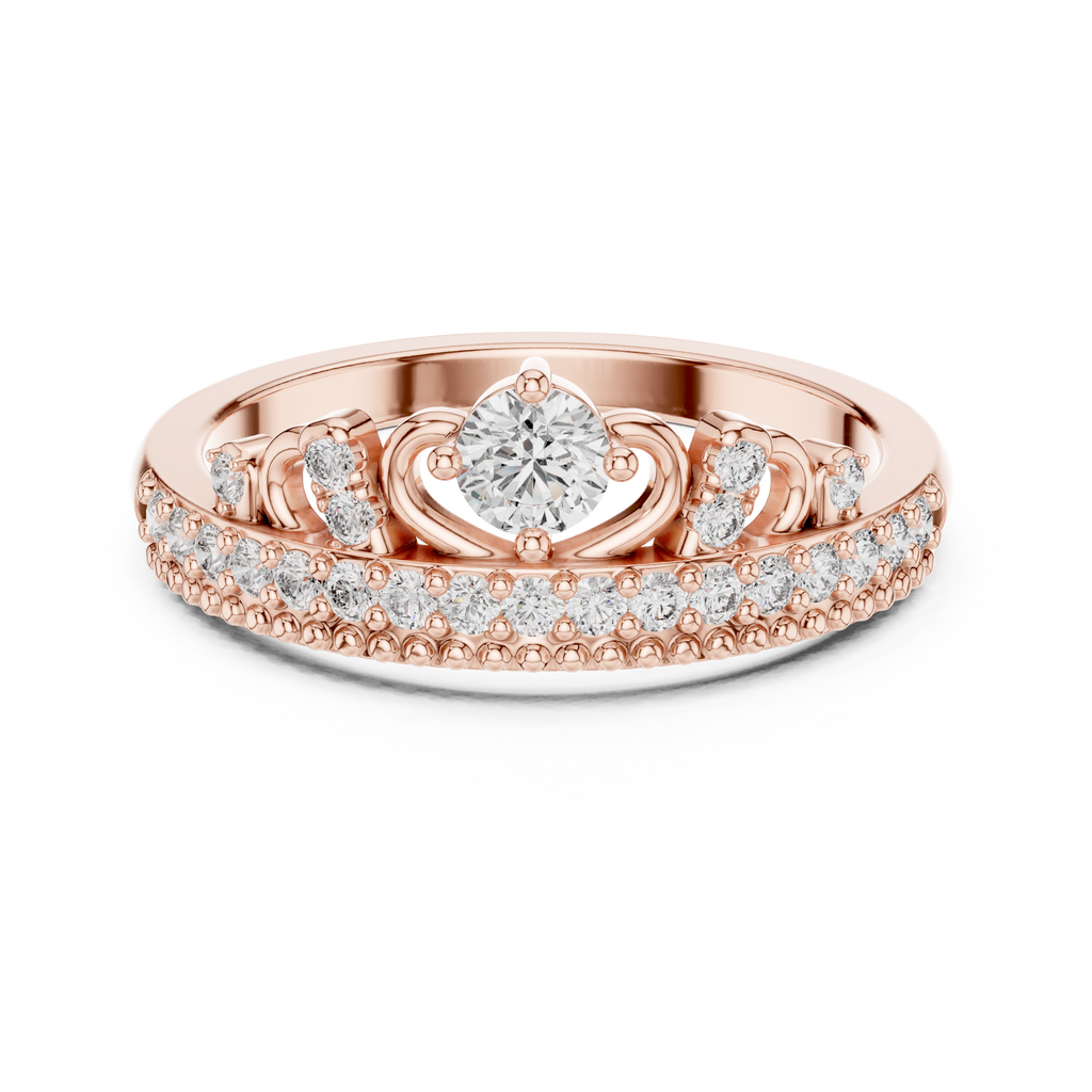 Tiara Style Lab Grown Diamond Wedding Band