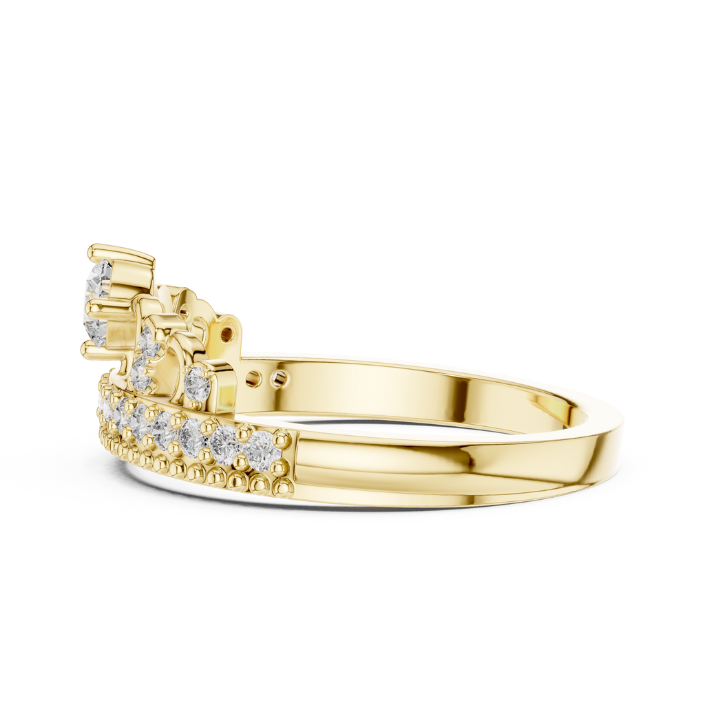 Tiara Style Lab Grown Diamond Wedding Band