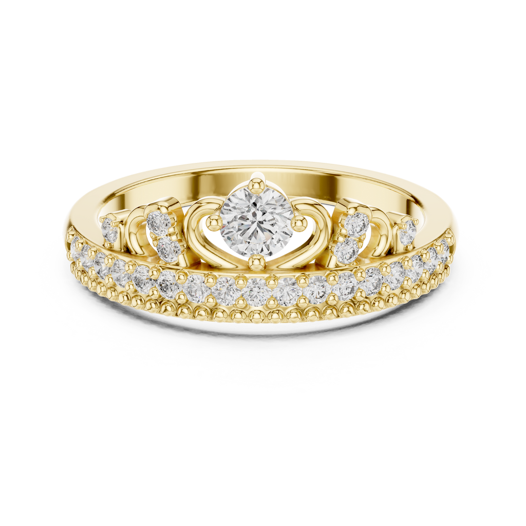 Tiara Style Lab Grown Diamond Wedding Band