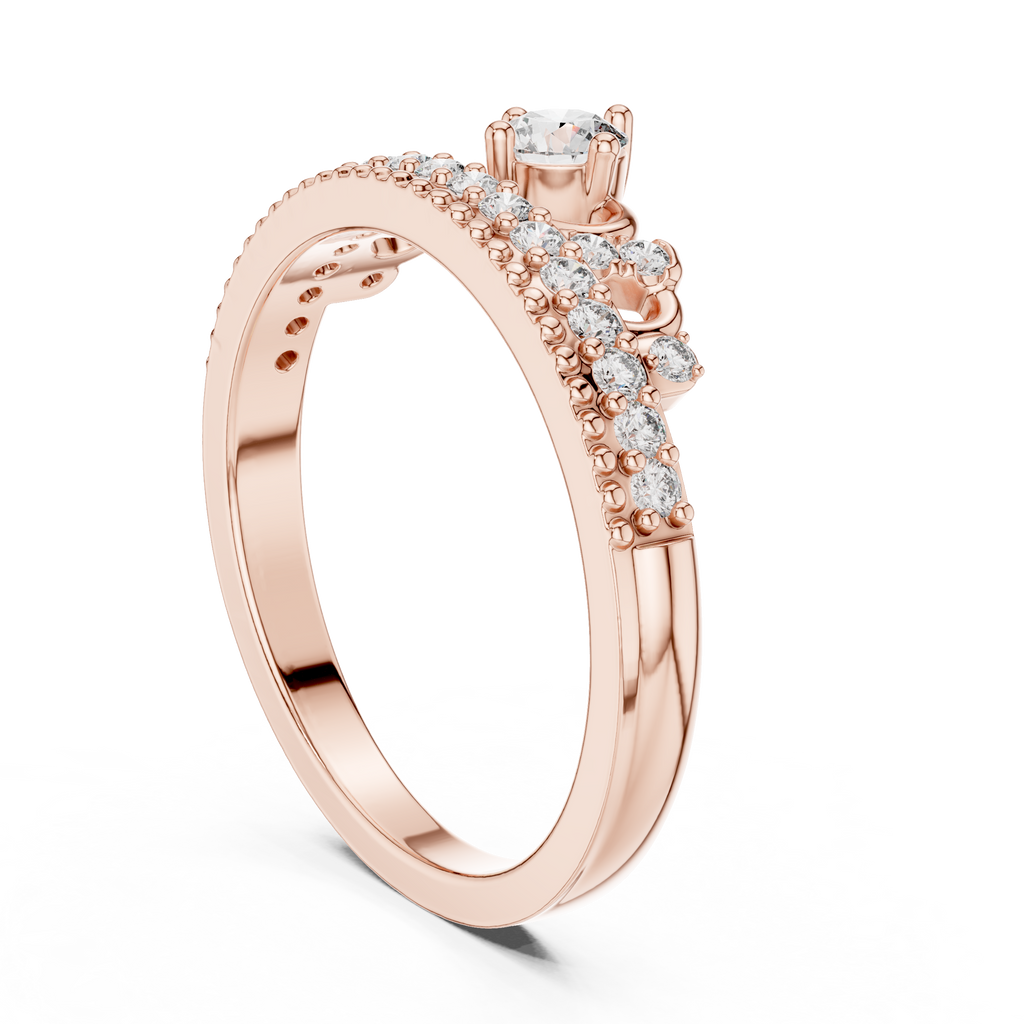 Tiara Style Lab Grown Diamond Wedding Band