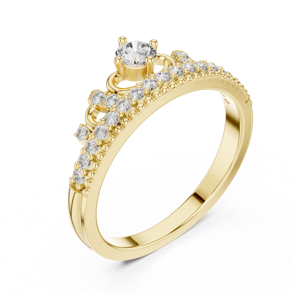 Tiara Style Lab Grown Diamond Wedding Band