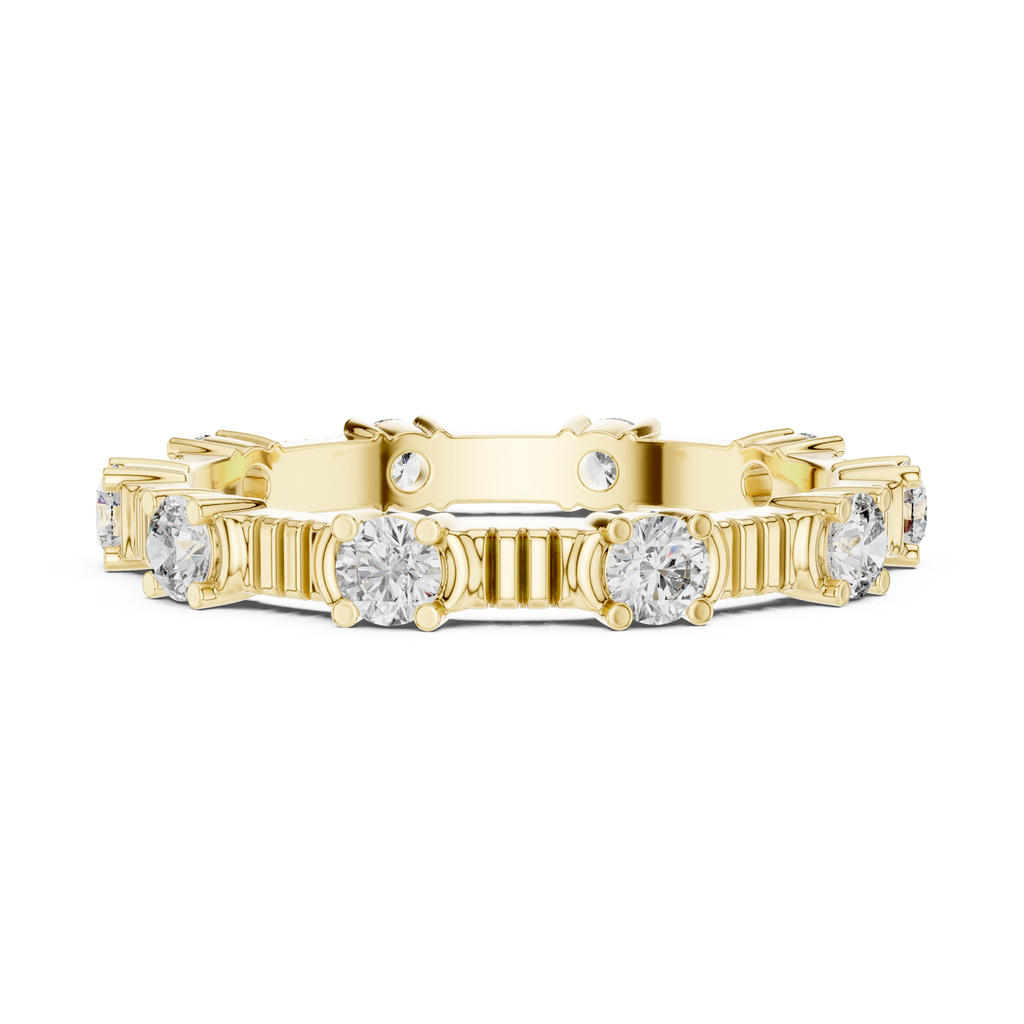 Round cut Lab Diamond Full Eternity Band