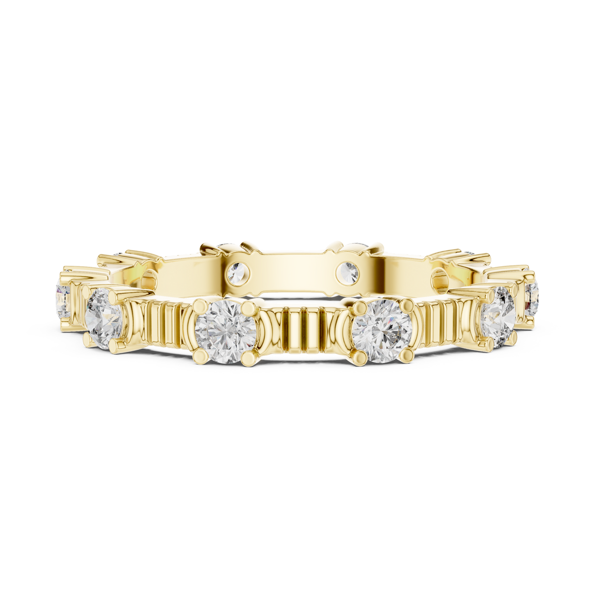 Round cut Lab Diamond Full Eternity Band