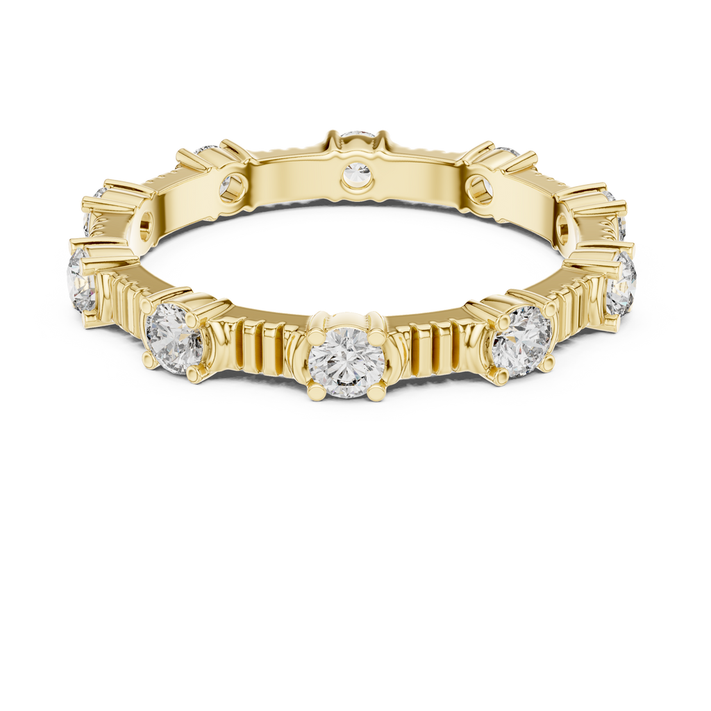 Round cut Lab Diamond Full Eternity Band