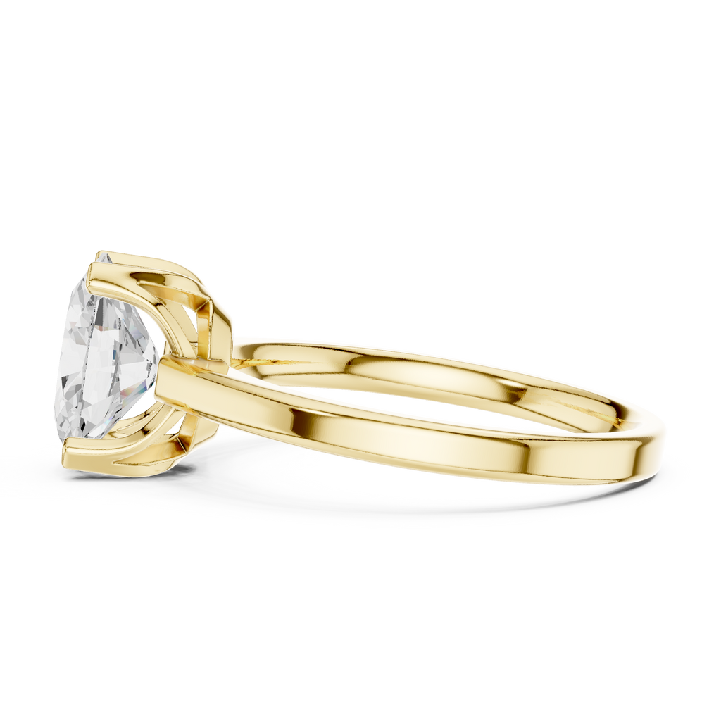 Oval cut Lab Grown Diamond Solitaire Ring For Women