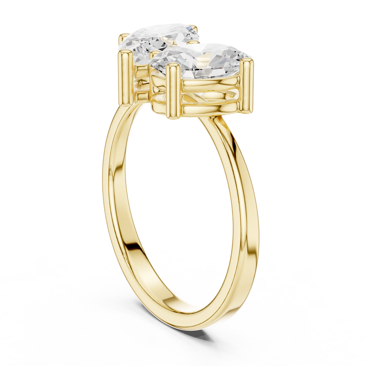 Toi Et Moi Ring, Marquise and Oval cut Lab Grown Diamond Ring