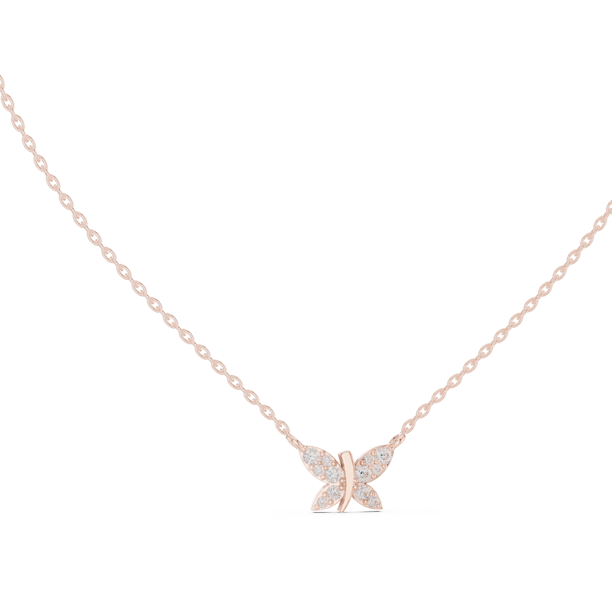 Unique Butterfly Style Diamond Pendant - Fine Jewelry