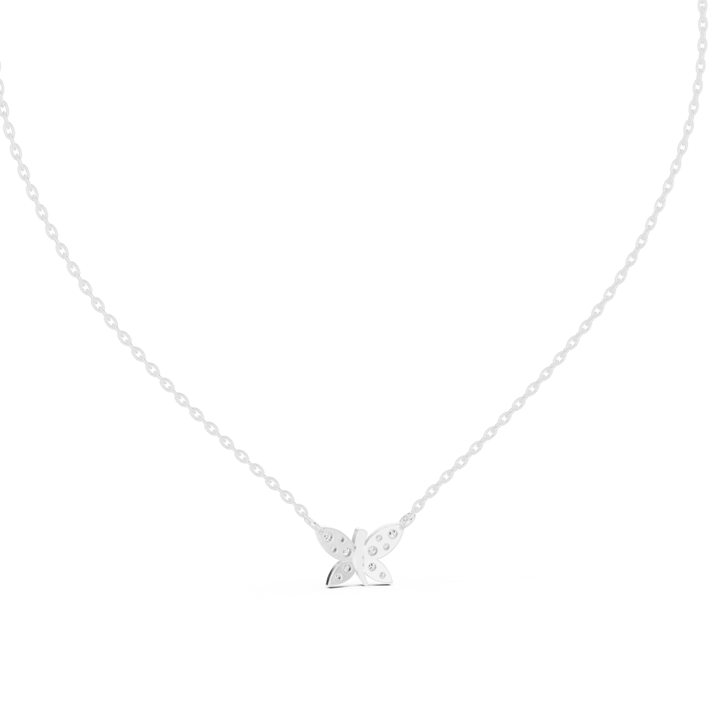 Unique Butterfly Style Diamond Pendant - Fine Jewelry