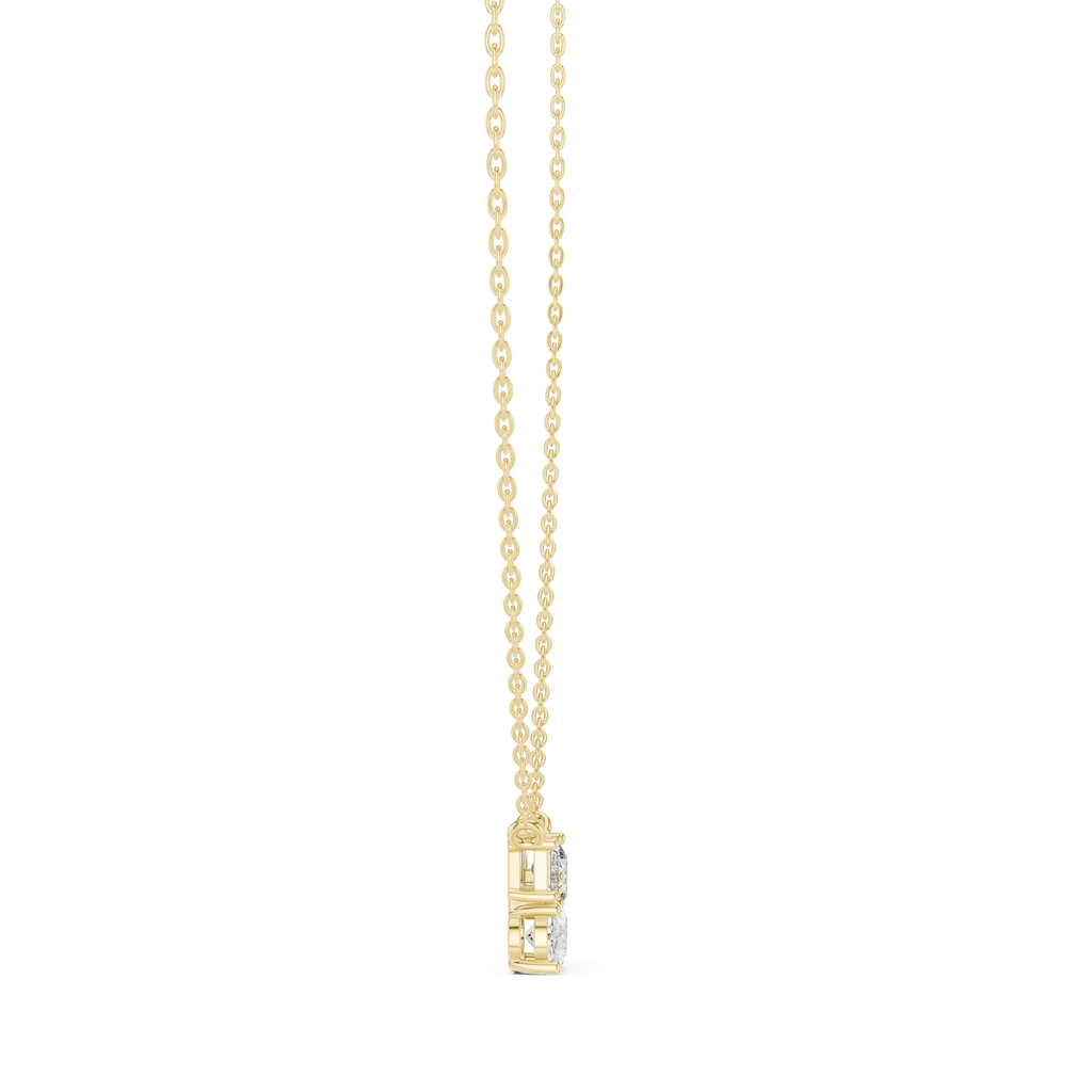 Multi Shape Diamond Cluster Necklace