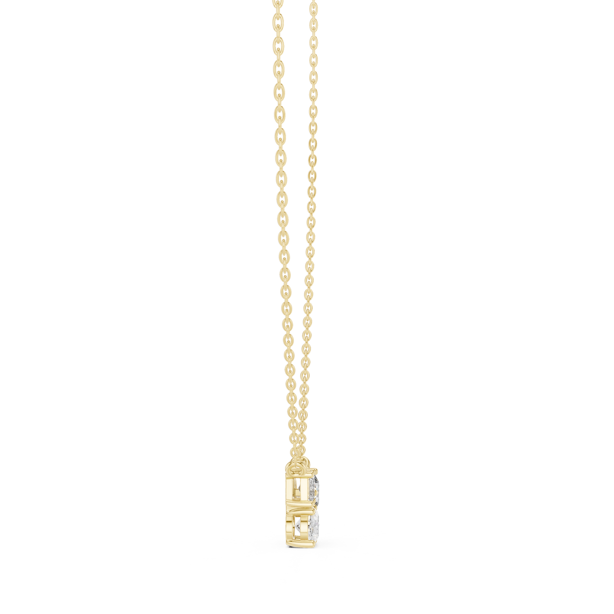 Multi Shape Diamond Cluster Necklace