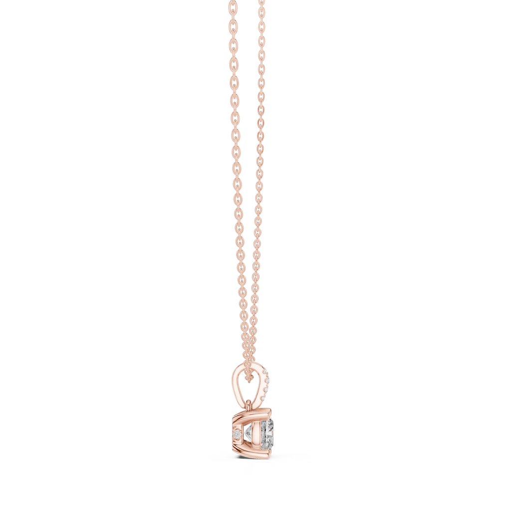 Cushion cut Lab Diamond Pendant For Women