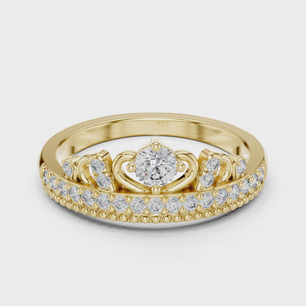 Tiara Style Lab Grown Diamond Wedding Band