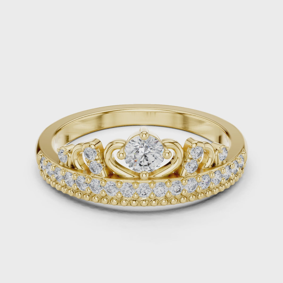 Tiara Style Lab Grown Diamond Wedding Band