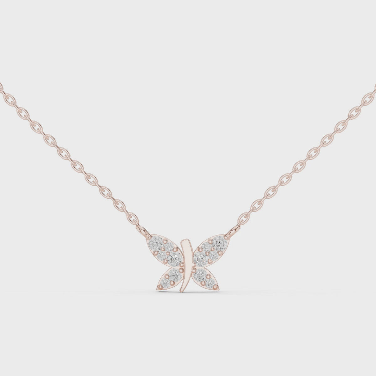 Unique Butterfly Style Diamond Pendant - Fine Jewelry